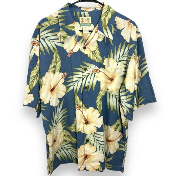 reyn spooner Other - Reyn Spooner Regency Silk Jacquard Hawaiian Print Shirt